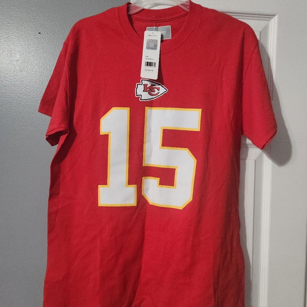 Red Kansas City Chiefs Number 15 T-Shirt